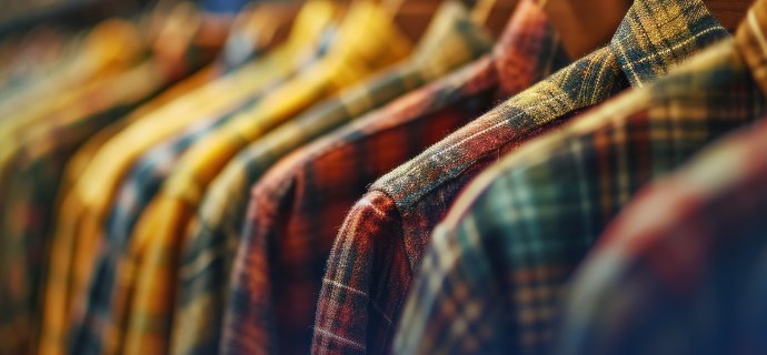 Kleiderstange im Einzelhandel