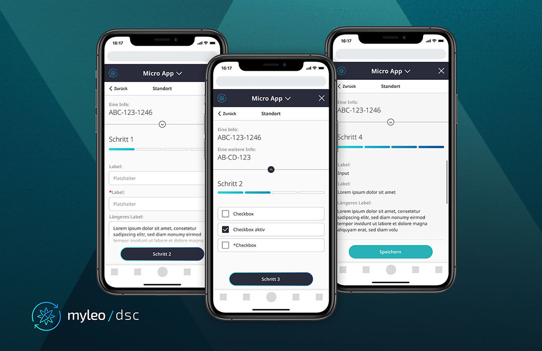 Smartphone Mockups with myleo / dsc MicroApps